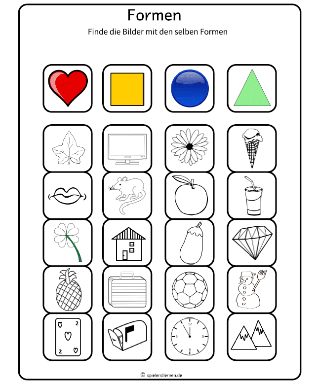 Geometrische Formen in der Natur für Kinder